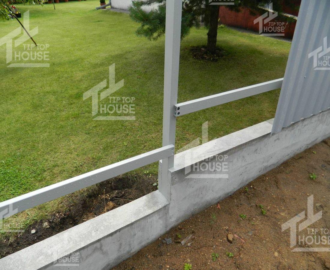 Фундамент под забор