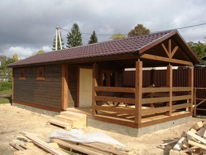 Каркасные бани одноэтажные
